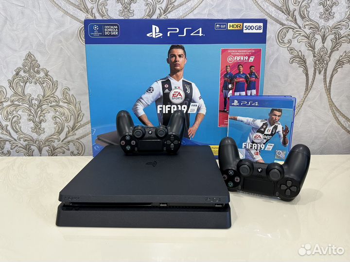 Игровая приставка Sony PS4 Slim V3+ Fifa 19