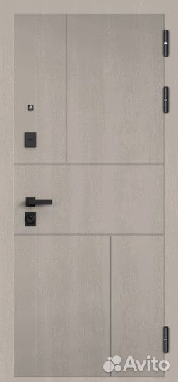 Входная дверь с зеркалом