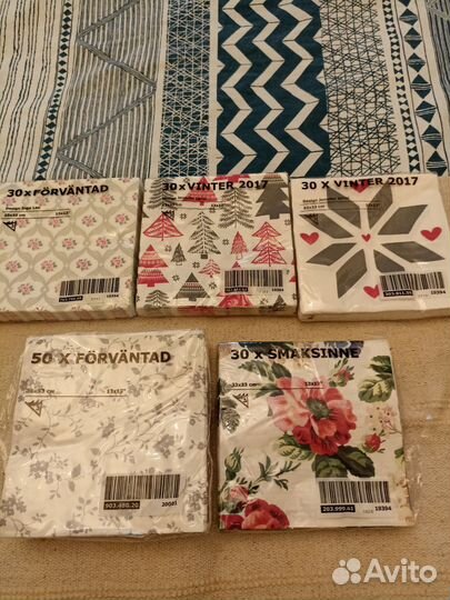 Салфетки бумажные Икеа и H&M