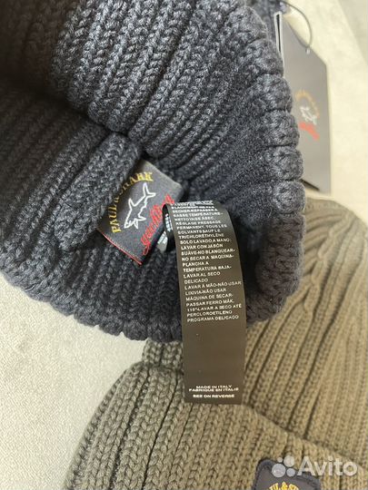 Шапка Paul & shark акула черная премиум