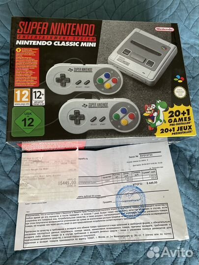 Nintendo snes mini (не распакована)