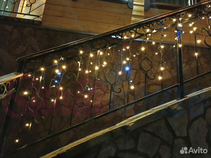 Гирлянда уличная бахрома для фасада купить