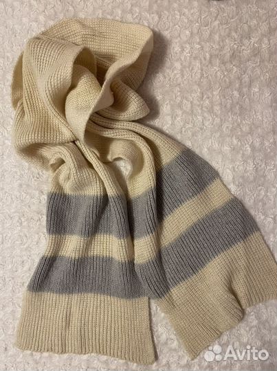 Шарф винтажный из натуральной шерсти