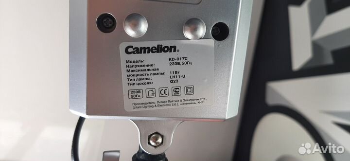 Лампа настольная бу