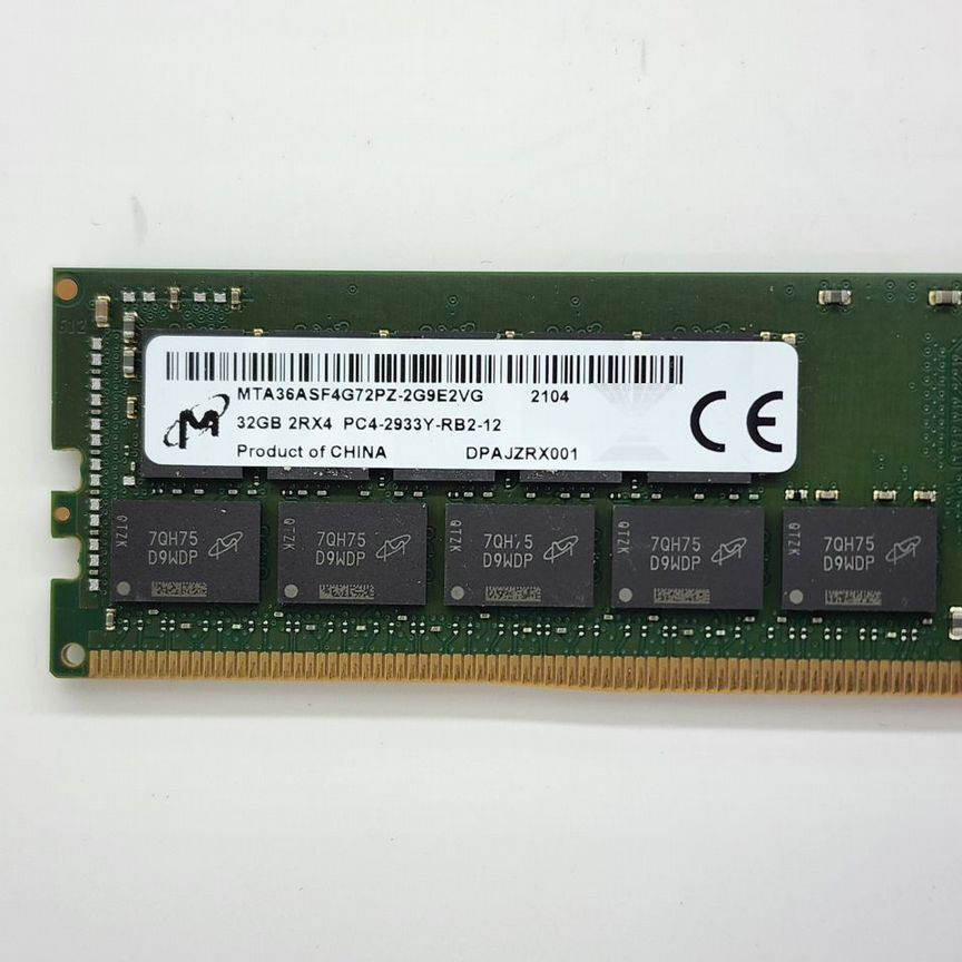 [MTA36ASF4G72PZ] Micron 2933mhz 32гб Ecc Ddr4 Rdimm Mta36asf4g72pz