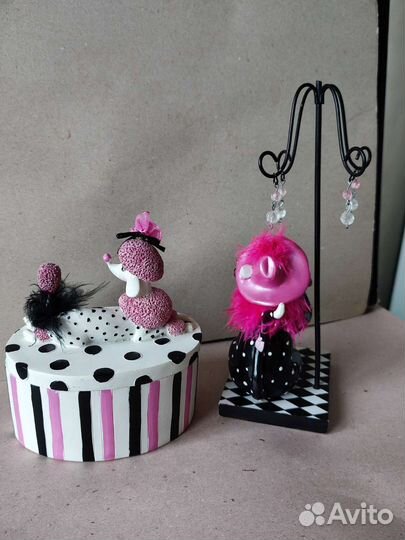 Шкатулка + подставка для украшений. Винтаж