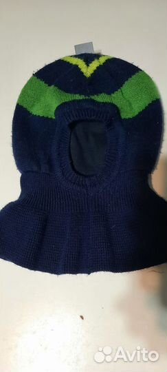 Весенняя шапка-шлем Журавлик 46 48 для мальчика