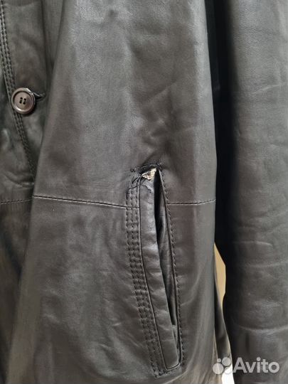 Кожаная куртка мужская большой размер