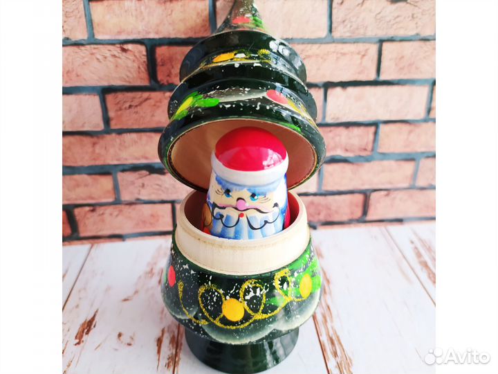 Матрешка елка новогодняя 3 в 1