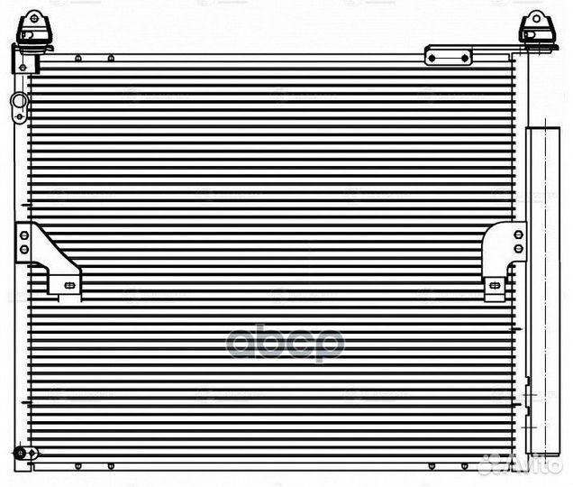 Радиатор кондиц. с ресивером для а/м Toyota Lan