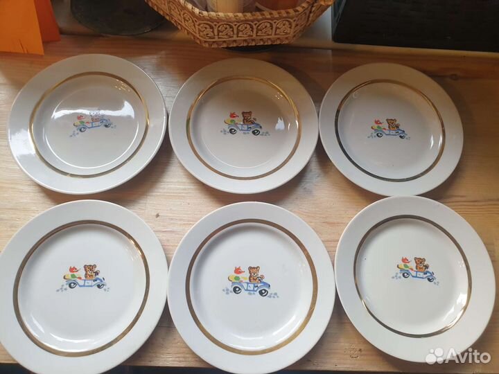 Набор детских тарелок СССР винтаж