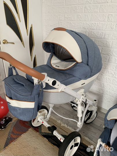 Коляска 2 в 1 adamex monte carbon