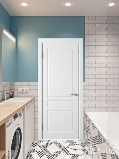 Двери межкомнатные белая эмаль