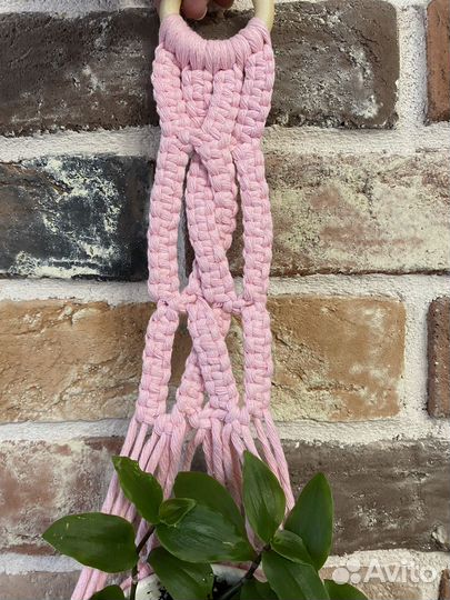 Кашпо подвесное макраме