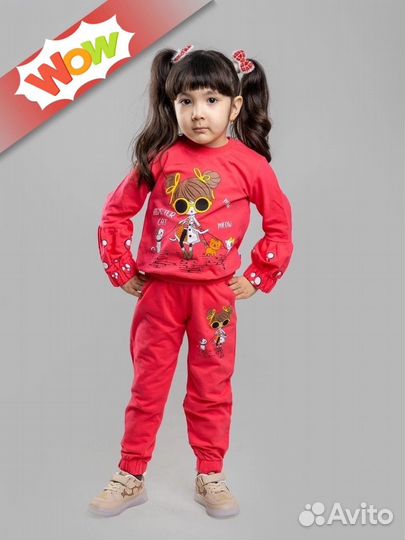 Костюм с брючками для девочки новый р. 98-116