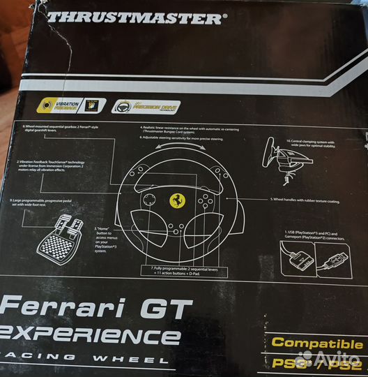 Игровой руль thrustmaster ferrari gt