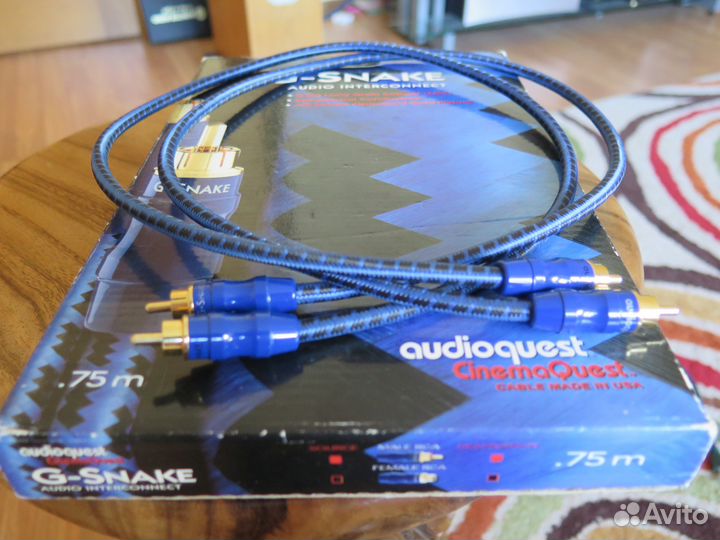 Межблочный кабель rca audioquest g snake