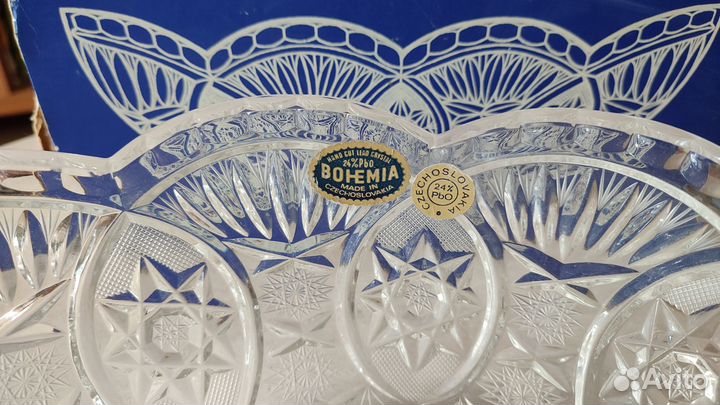 Хрустальная ладья Чехия времен СССР