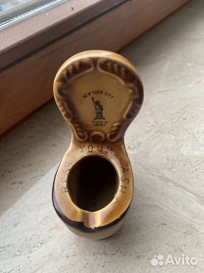 Керамическая пепельница винтажная из США