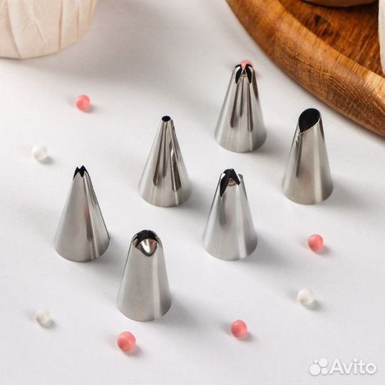 Набор насадок кондитерских Доляна, d1,7 см, 6 шт