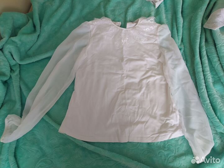 Белые школьные блузки