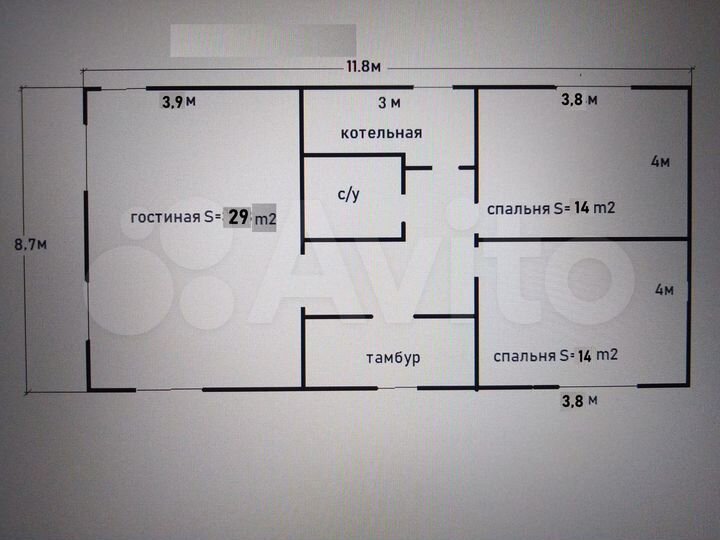 Дом 82,2 м² на участке 7,5 сот.