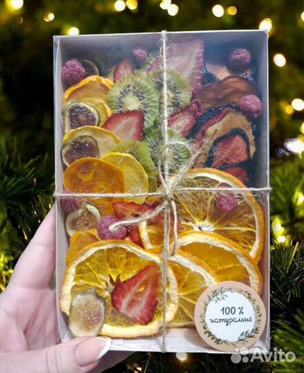 Подарочный набор, фруктовые чипсы