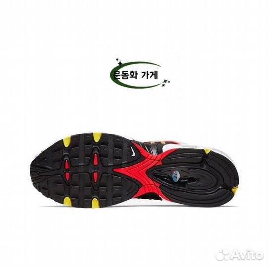 Nika Air Max Tailwind 4 White Black Crimson Yellow