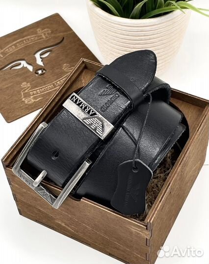 Мужской кожаный ремень