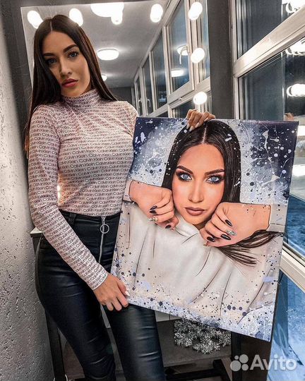 Портрет на холсте по фото