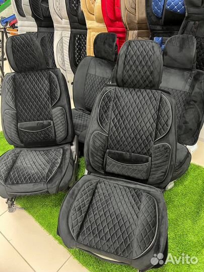 Чехлы на весь салон из Алькантары