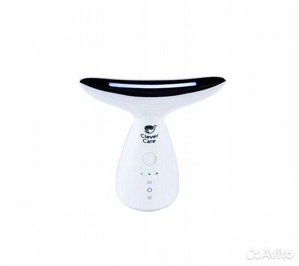 Массажер EMS для шеи и лица CleverCare, цвет белый