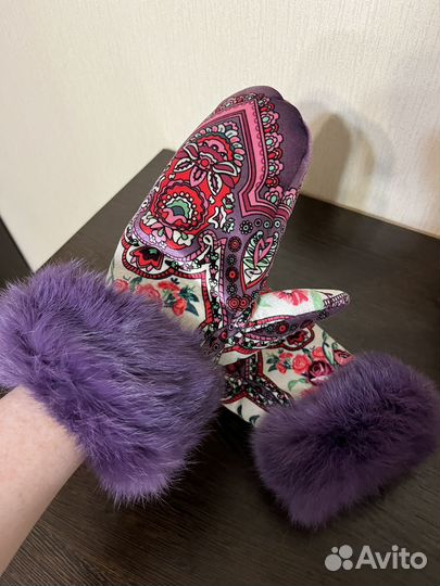Варежки рукавицы меховые