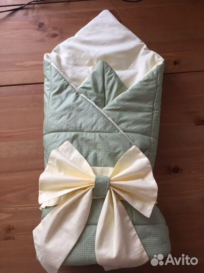 Конверт одеяло на выписку ручная работа