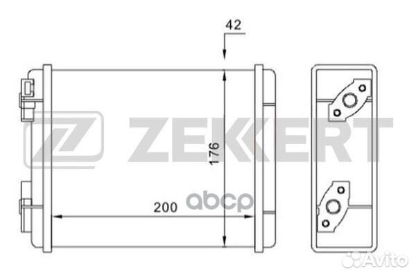 Радиатор отоп. LADA 2101-2104 70- 2105 80- 21
