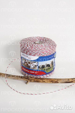 Электропастух, шнур,плетенка 70 кг. на разрыв