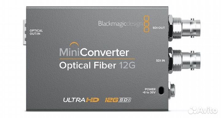 Mini Converter Blackmagic Optical Fiber 12G