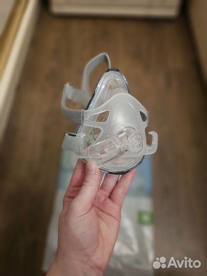 Маска кислородная силикон полнолицевая для сипап