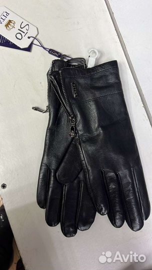 Перчатки кожаные