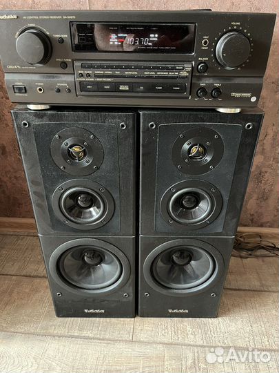 Technics receiver SA-GX670 с колонками