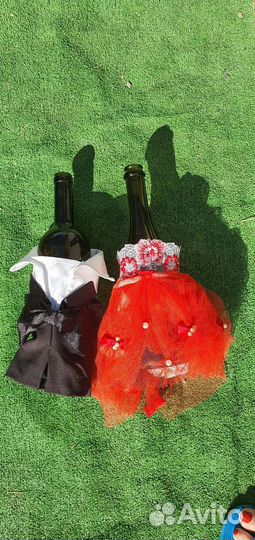 Свадебный букет из брошей+бутоньерка+на шампанское