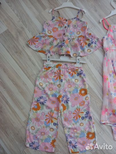Летние комплекты H&M на девочку 116, 122