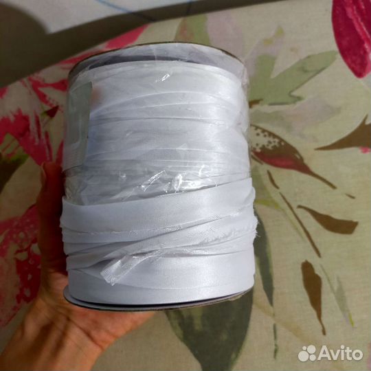 Косая бейка атласная 15 мм