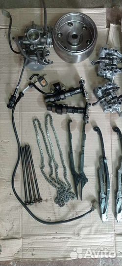 Двигатель в разборе Honda vt 750 aero rc50e