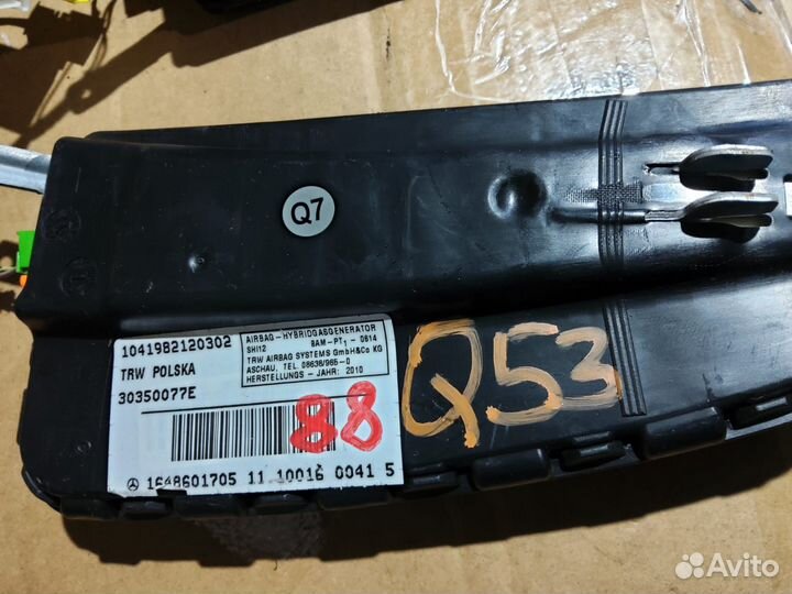 Подушка безопасности сидения Мерседес gl164 ml 164