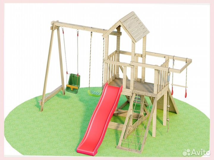 Детская деревянная площадка