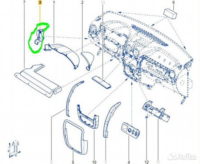 Накладка Renault Duster F4R 2014