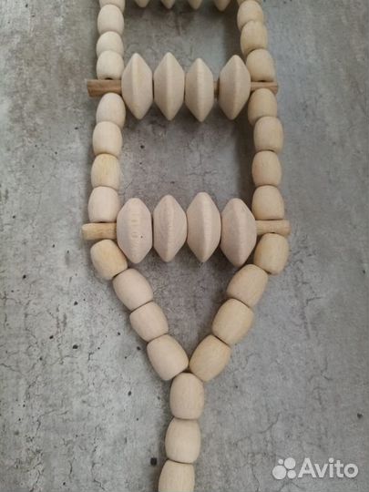 Массажер- лента деревянный для тела и спины.Новый