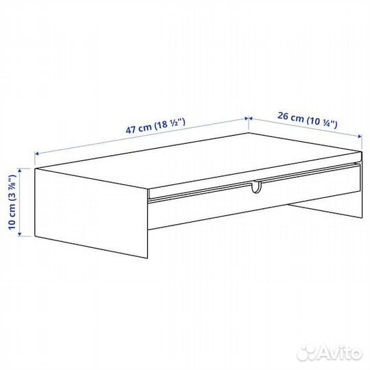 Новая подставка под монитор с ящиком Elloven IKEA
