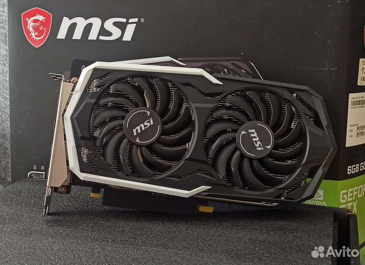 Игровая видеокарта 1660-ti 6gb от бренда MSI